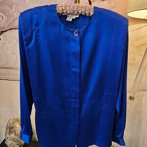 Vintage Bankers Club Silk Blouse